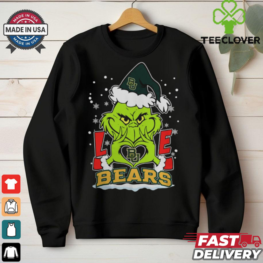 The Grinch Love Heart 2024 Baylor Bears Football Christmas Shirt The Grinch Love Heart 2024 Baylor Bears Football Christmas Shirt