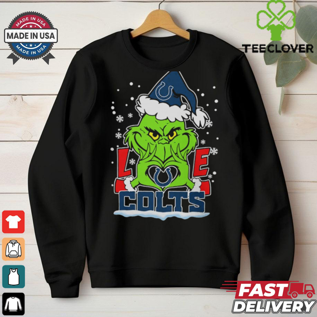 The Grinch Love Heart 2024 Indianapolis Colts Football Christmas Shirt The Grinch Love Heart 2024 Indianapolis Colts Football Christmas Shirt