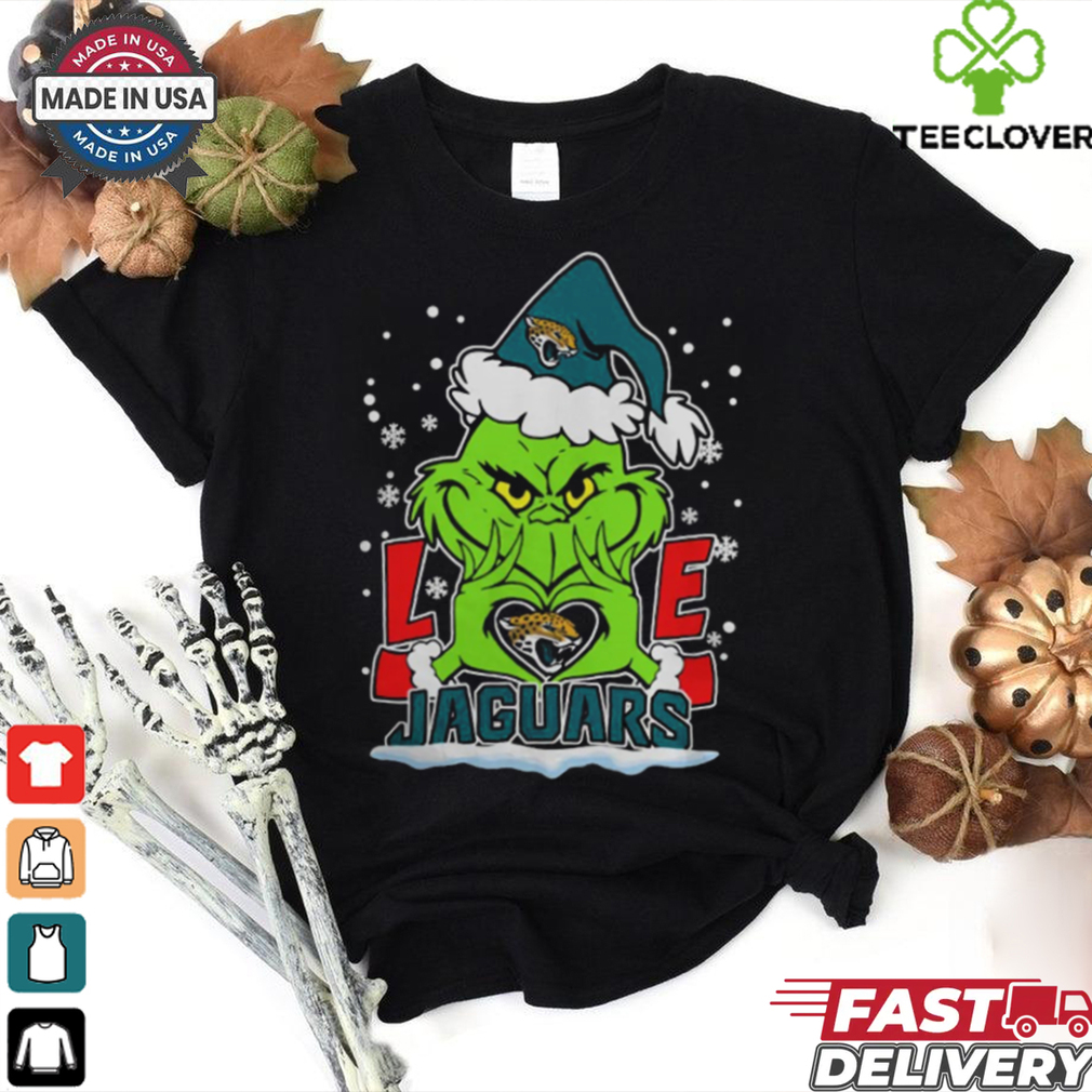 The Grinch Love Heart 2024 Jacksonville Jaguars Football Christmas Shirt The Grinch Love Heart 2024 Jacksonville Jaguars Football Christmas Shirt
