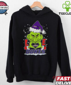 The Grinch Love Heart 2024 James Madison Dukes Football Christmas Shirt