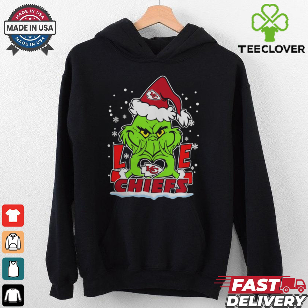 The Grinch Love Heart 2024 Kansas City Chiefs Football Christmas Shirt The Grinch Love Heart 2024 Kansas City Chiefs Football Christmas Shirt