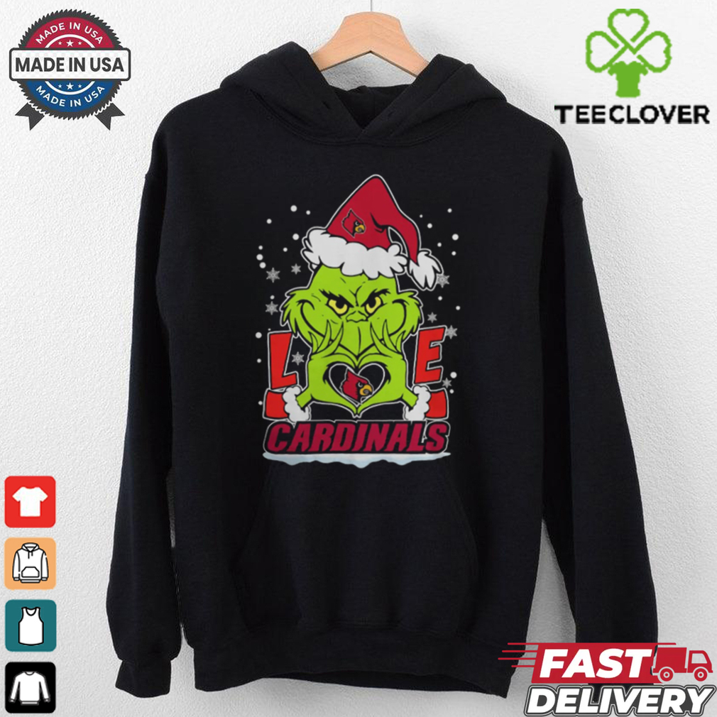 The Grinch Love Heart 2024 Louisville Cardinals Football Christmas Shirt The Grinch Love Heart 2024 Louisville Cardinals Football Christmas Shirt