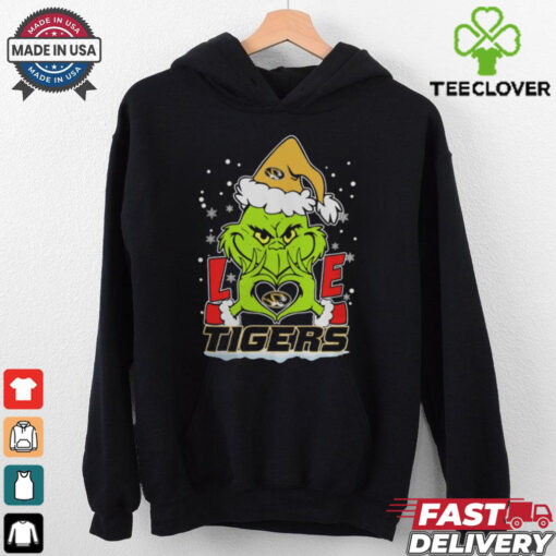 The Grinch Love Heart 2024 Missouri Tigers Football Christmas Shirt