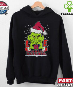 The Grinch Love Heart 2024 Rutgers Scarlet Knights Football Christmas Shirt