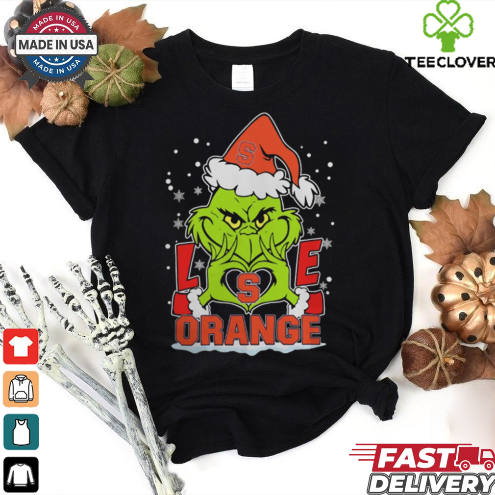The Grinch Love Heart 2024 Syracuse Orange Football Christmas Shirt The Grinch Love Heart 2024 Syracuse Orange Football Christmas Shirt