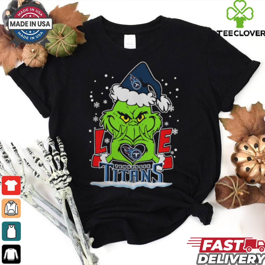 The Grinch Love Heart 2024 Tennessee Titans Football Christmas Shirt The Grinch Love Heart 2024 Tennessee Titans Football Christmas Shirt