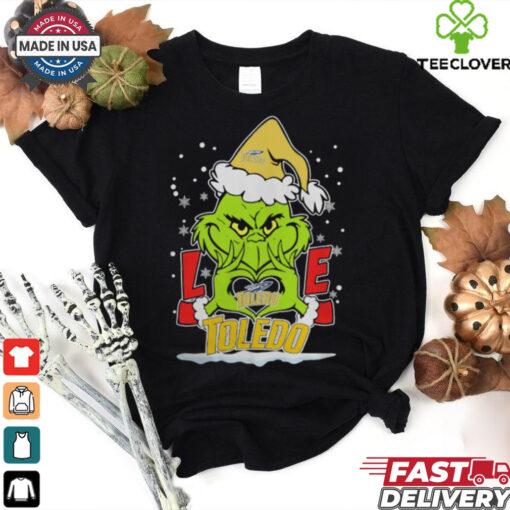 The Grinch Love Heart 2024 Toledo Rockets Football Christmas Shirt