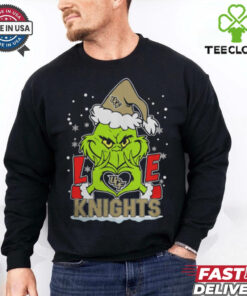 The Grinch Love Heart 2024 UCF Knights Football Christmas Shirt