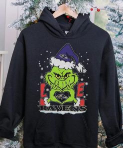 The Grinch Love Heart Baltimore Ravens Football Christmas 2023 Shirt 2 The Grinch Love Heart Baltimore Ravens Football Christmas 2023 Shirt