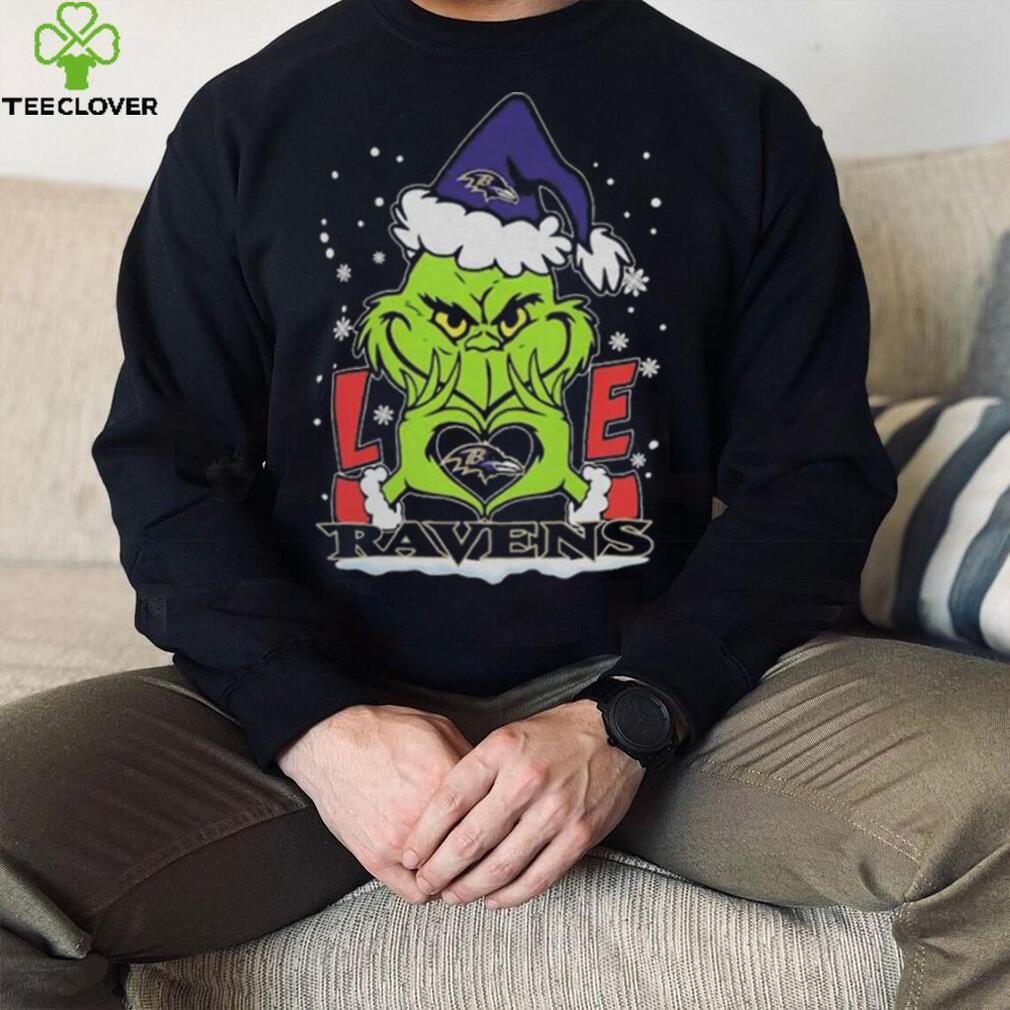 The Grinch Love Heart Baltimore Ravens Football Christmas 2023 Shirt The Grinch Love Heart Baltimore Ravens Football Christmas 2023 Shirt