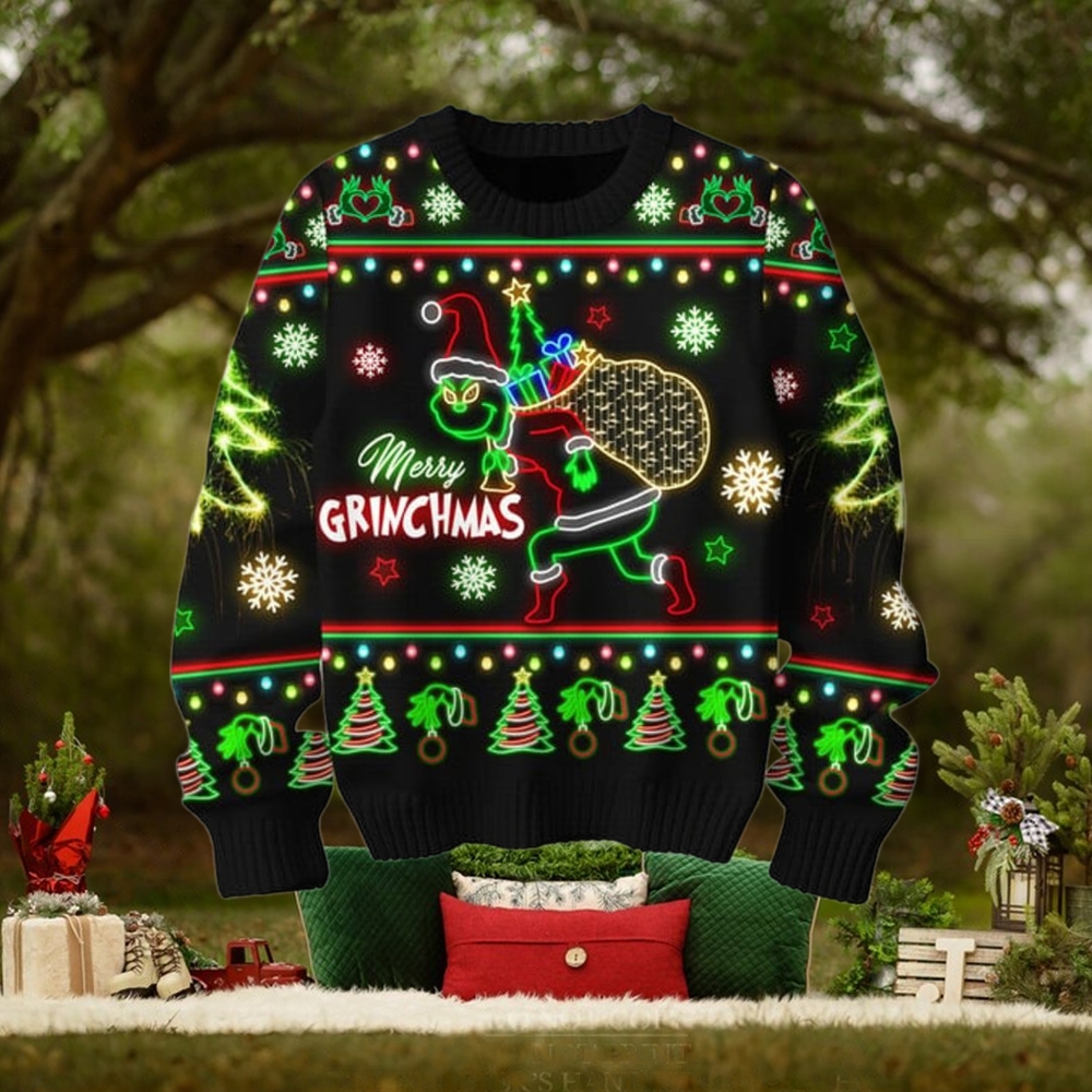The Grinch Merry Christmas Light Special Sweater The Grinch Merry Christmas Light Special Sweater