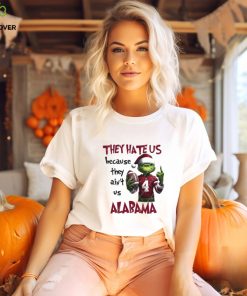 The Grinch Middle Finger They Hate Us Because Ain’t Us Alabama Crimson Tide Christmas Shirt