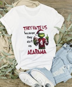 The Grinch Middle Finger They Hate Us Because Ain’t Us Alabama Crimson Tide Christmas Shirt