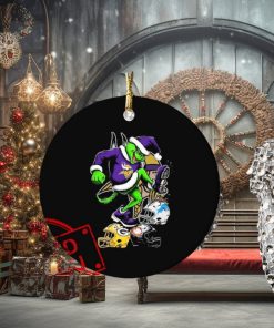 The Grinch Minnesota Vikings Stomp On NFL Teams Christmas Ornament