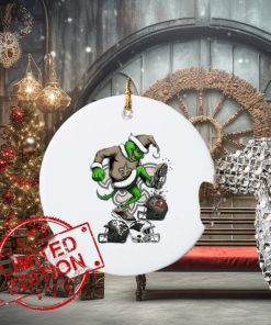 The Grinch New Orleans Saints Stomp On NFL Teams Christmas Ornament