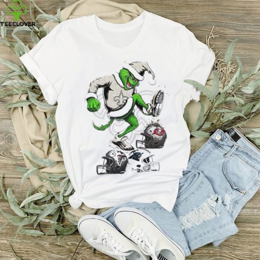 The Grinch New Orleans Saints Stomp On NFL Teams Christmas Shirt