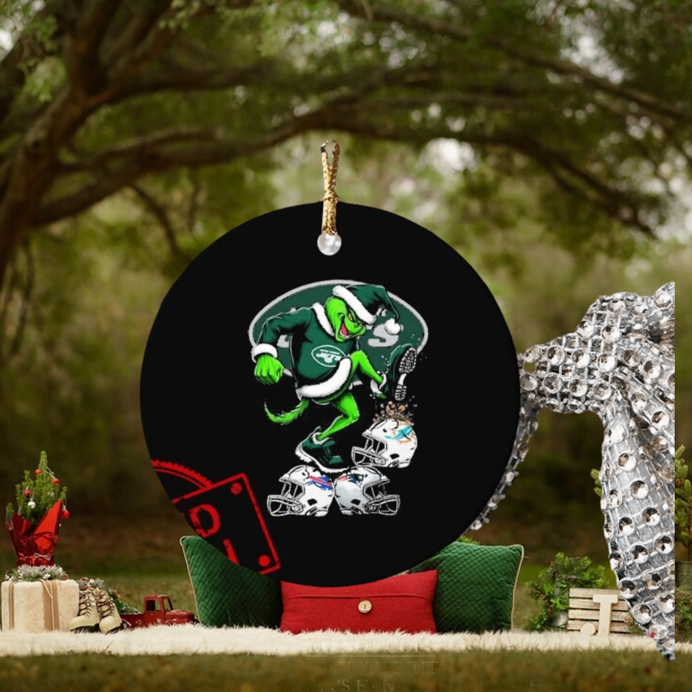 The Grinch New York Jet Stomp On NFL Teams Christmas Ornament The Grinch New York Jet Stomp On NFL Teams Christmas Ornament