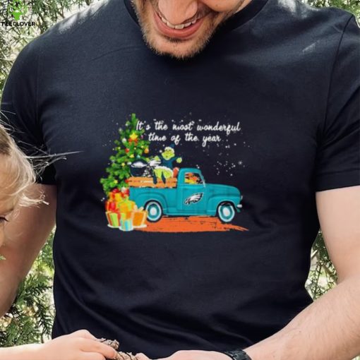 The Grinch Philadelphia Eagles It’s The Most Wonderful Time Of The Years Christmas Shirt