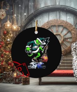 The Grinch Philadelphia Eagles Stomp On NFL Teams Christmas Ornament
