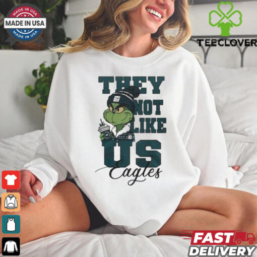 The Grinch Philadelphia Eagles They Not Like Us Eagles T shirts