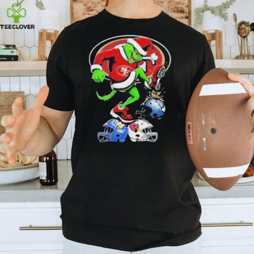 The Grinch San Francisco 49ers Stomp On NFL Teams Christmas 2023 hoodie, sweater, longsleeve, shirt v-neck, t-shirt