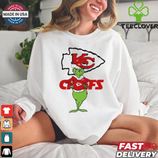 The Grinch Santa Kansas City Chiefs Merry Christmas shirt