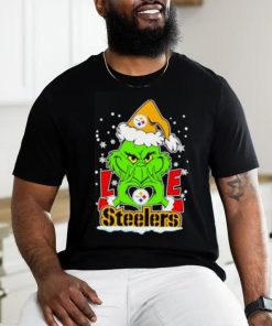 The Grinch Santa love Pittsburgh Steelers hoodie, sweater, longsleeve, shirt v-neck, t-shirt