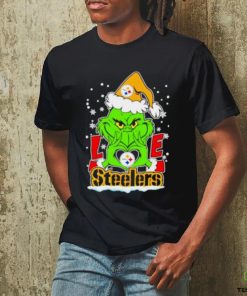 The Grinch Santa love Pittsburgh Steelers hoodie, sweater, longsleeve, shirt v-neck, t-shirt