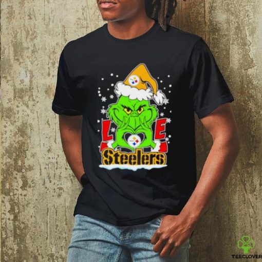 The Grinch Santa love Pittsburgh Steelers hoodie, sweater, longsleeve, shirt v-neck, t-shirt