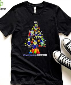 The Grinch Seahawks Christmas tree shirt