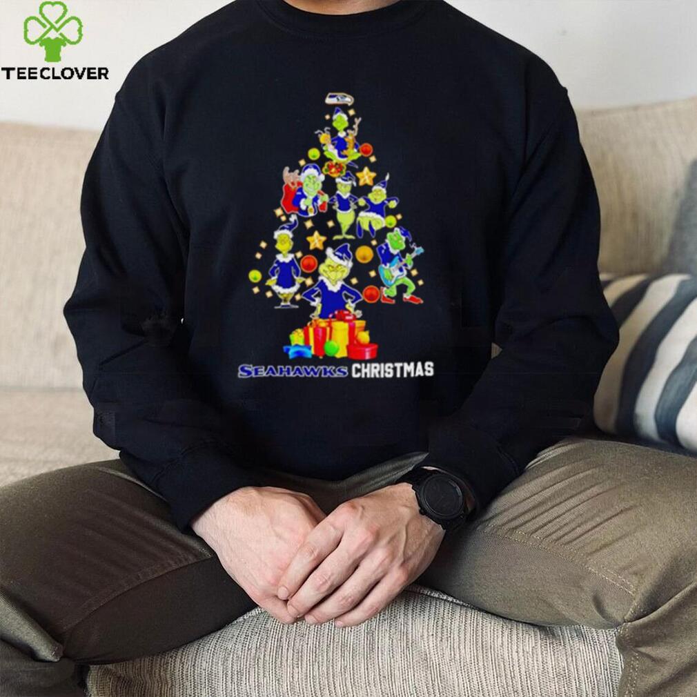 The Grinch Seahawks Christmas tree shirt The Grinch Seahawks Christmas tree shirt