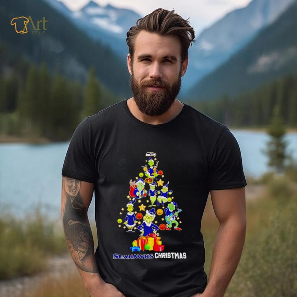 The Grinch Seahawks Christmas tree shirt The Grinch Seahawks Christmas tree shirt