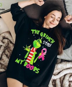 The Grinch Stole My Boobs Breast Cancer Awareness Christmas Unisex T Shirt