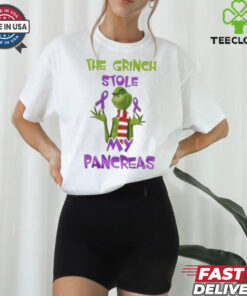 The Grinch Stole My Pancreas Cancer Awareness Christmas Shirt