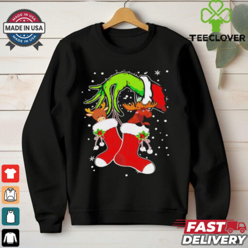 The Grinch Stole The Reindeer and The Moose Christmas shirt