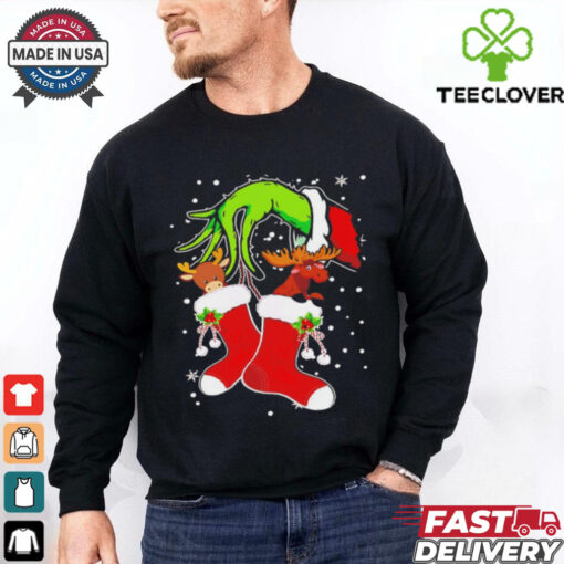 The Grinch Stole The Reindeer and The Moose Christmas shirt