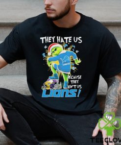 The Grinch Stomp On NFL Teams They Hate Us Because Ain’t Us Detroit Lions Christmas Shirt