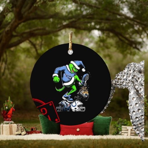 The Grinch Tennessee Titans Stomp On NFL Teams Christmas Ornament