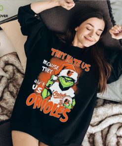 The Grinch They Hate Us Because Ain’t Us Baltimore Orioles Christmas Shirt