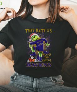 The Grinch They Hate Us Because Ain’t Us Baltimore Ravens Stomp On NFL Teams Christmas Shirt