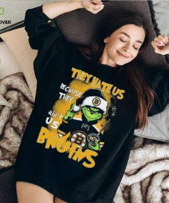 The Grinch They Hate Us Because Ain’t Us Boston Bruins Christmas Shirt