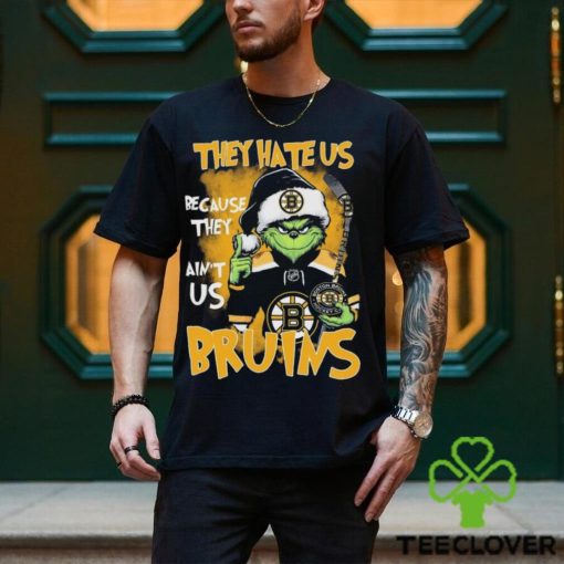 The Grinch They Hate Us Because Ain’t Us Boston Bruins Ice Hockey 2023 Christmas ShirtThe Grinch They Hate Us Because Ain’t Us Boston Bruins Ice Hockey 2023 Christmas Shirt