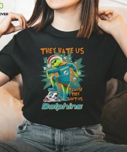 The Grinch They Hate Us Because Ain’t Us Miami Dolphins Stomp On NFL Teams Christmas Shirt