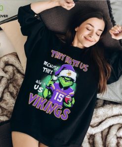 The Grinch They Hate Us Because Ain’t Us Minnesota Vikings Christmas Shirt