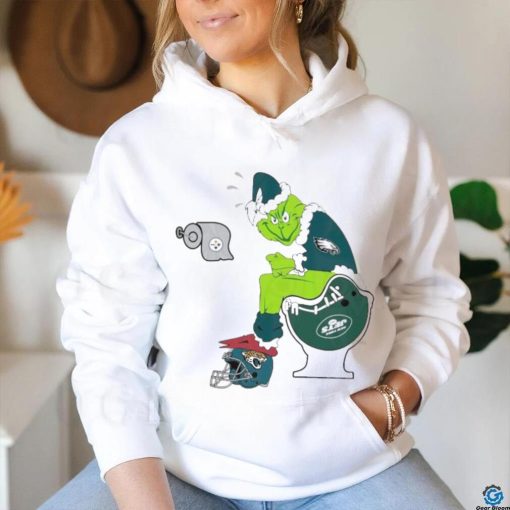 The Grinch Toilet Eagle Jets Jaguars and Steelers hoodie, sweater, longsleeve, shirt v-neck, t-shirt