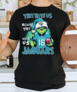 The Grinch Trevor Lawrence They Hate Us Because Ain’t Us Jacksonville Jaguars Christmas Shirt