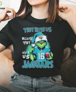 The Grinch Trevor Lawrence They Hate Us Because Ain’t Us Jacksonville Jaguars Christmas Shirt