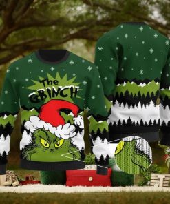 The Grinch With Christmas Hat 3D Ugly Sweater