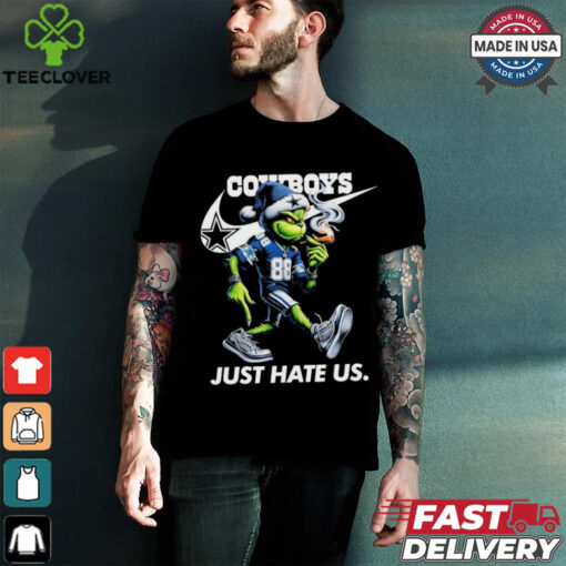 The Grinch X Dallas Cowboys Nike Just Hate Us Christmas Shirt