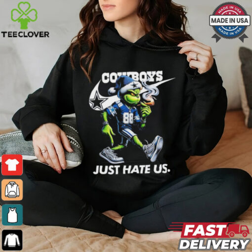 The Grinch X Dallas Cowboys Nike Just Hate Us Christmas Shirt